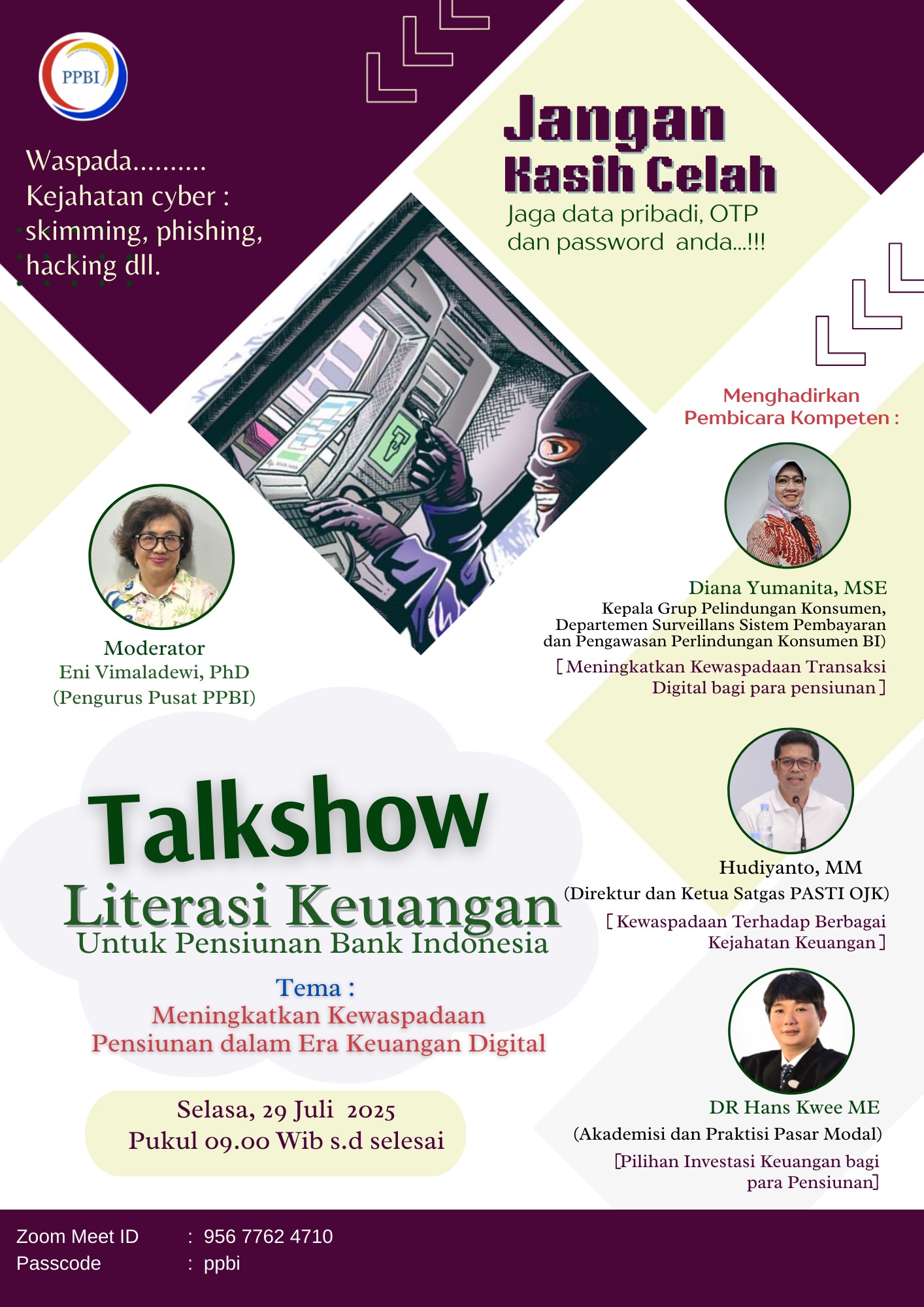 Talk Show Literasi Keuangan bagi Pensiunan Bank Indonesia